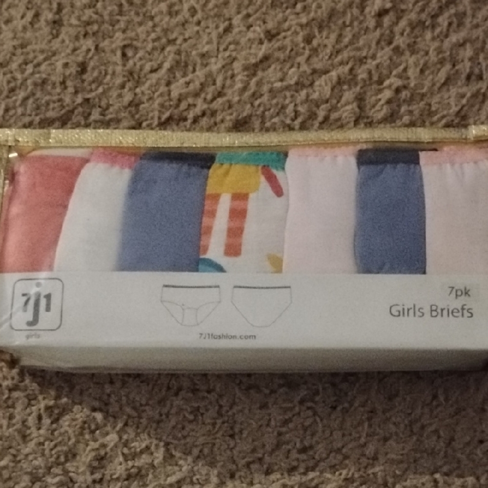 Girls Briefs 7-Pack - Multicolor